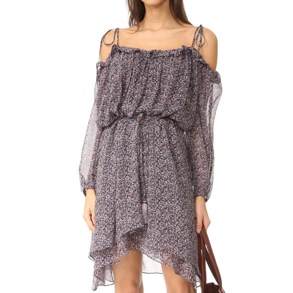 LoveShackFancy Floral Off the Shoulder Dress